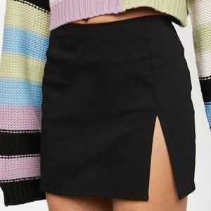 Motel Pelma Skirt in Black Twill